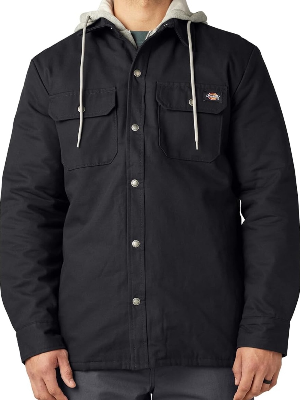 Dickies Men’s Duck Hooded Utility Jacket black colour size M